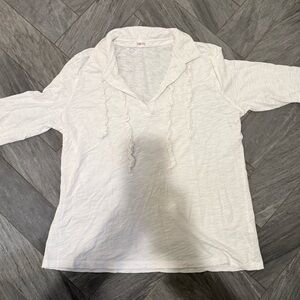 Goldie white Textured Blouse